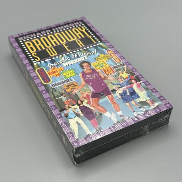 Richard Simmons Broadway Sweat Aerobic Musical Workout VHS 2000 New Sealed - Picture 1 of 9